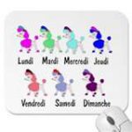 days of the week in french
